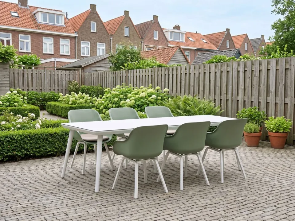 Hartman tuinmeubelen Hartman Le Soleil Element/Sophie Studio 240cm dining tuinset 7-delig groen, foto 5