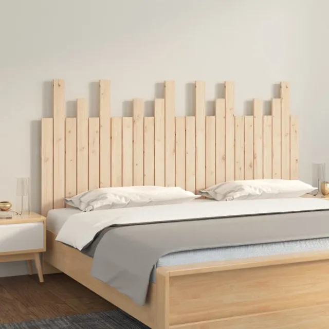 vidaXL Hoofdbord wandmontage 159,5x3x80 cm massief grenenhout Bruin