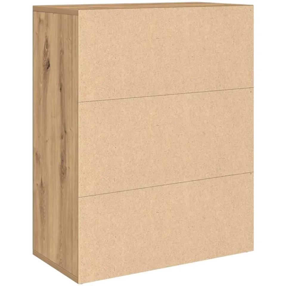 vidaXL Dressoir 60x30x75 cm bewerkt hout artisanaal eikenkleurig, foto 4