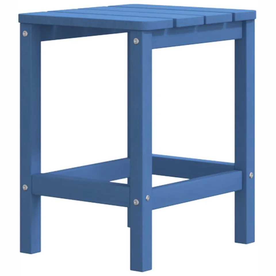 vidaXL Tuintafel Adirondack 38x38x46 cm HDPE aquablauw