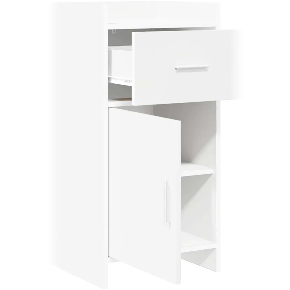 vidaXL Dressoir Wit 40 x 36 x 80 cm Bewerkt hout, foto 3