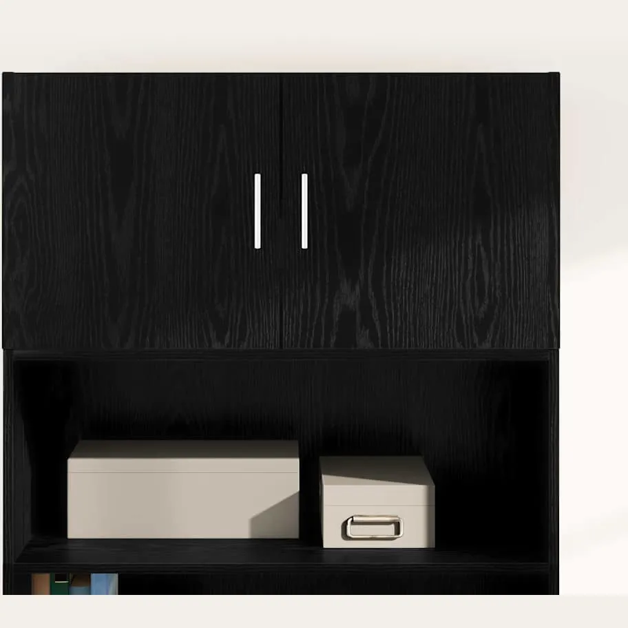 vidaXL Wandkast Zwart eiken 80 x 42.5 x 40 cm Bewerkt hout, foto 4
