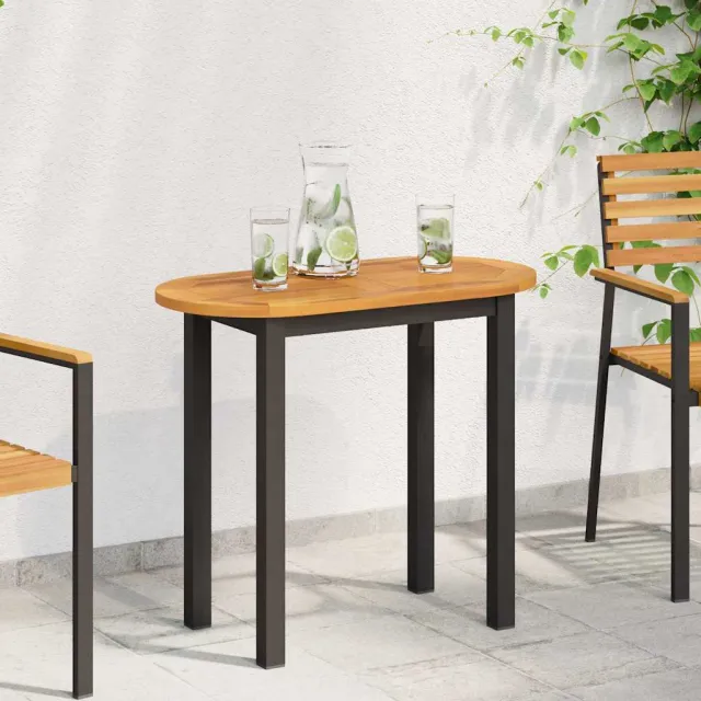 vidaXL Tafelblad Olie naturel 80 x 40 x 2 cm Massief Acaciahout Bruin