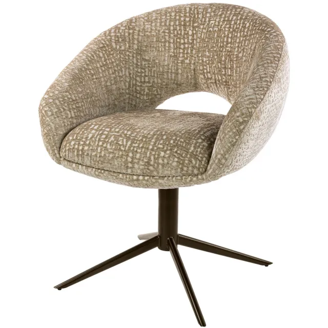Set van 2 - Nest of Nora Armstoel Mavo - Draaibaar - Bruin - Pocket vering / fauteuil met armleuningen