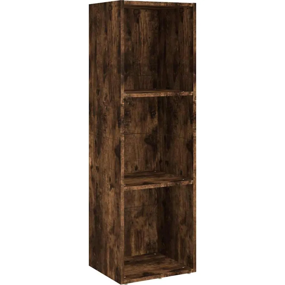 vidaXL Boekenkast / tv-meubel 36x30x114 cm bewerkt hout gerookt eiken, foto 3