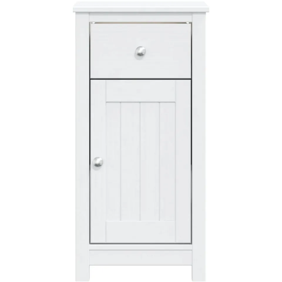vidaXL Badkamerkast BERG 40x34x80 cm massief grenenhout wit