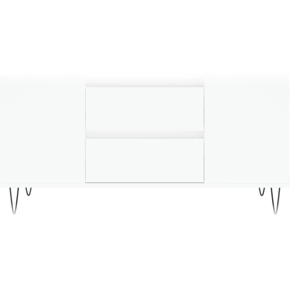 vidaXL Salontafel 102x44,5x50 cm bewerkt hout wit