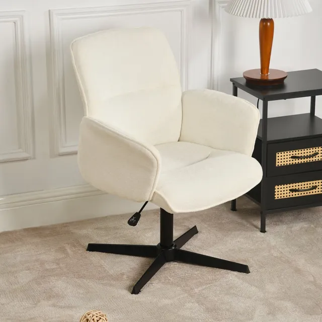 Sweiko Bureaustoel - Stof fauteuil - Ergonomisch - Draaibaar - Beige