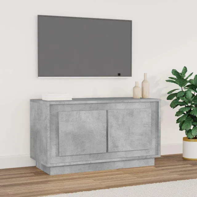 vidaXL Tv-meubel 80x35x45 cm bewerkt hout betongrijs