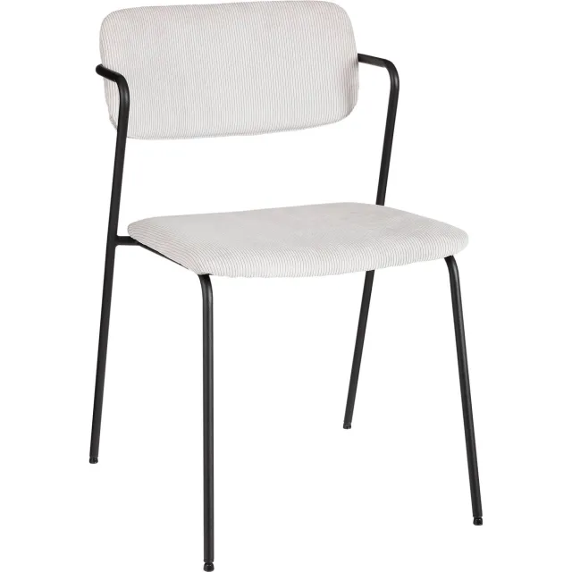 Mica Decorations Nanet Eetkamerstoel - Velvet - Zilver