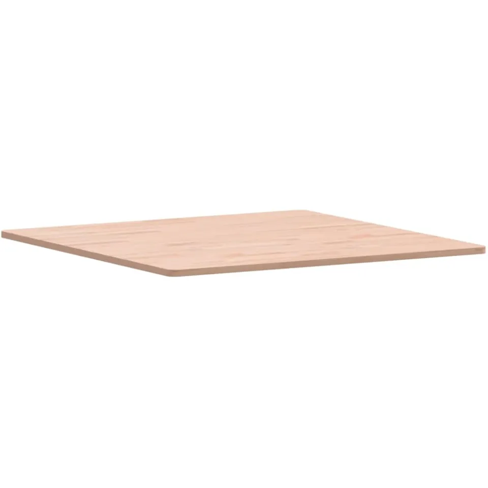 vidaXL Tafelblad vierkant 80x80x1,5 cm massief beukenhout Bruin