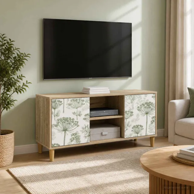 vidaXL Tv-meubel GOTHA 102 x 33 x 50 cm Sonoma Bewerkt hout bruin, foto 2