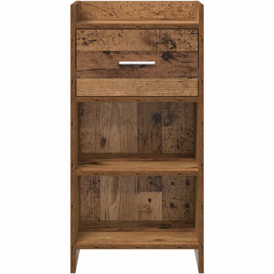 vidaXL Dressoir Oud hout 40 x 36 x 80 cm Bewerkt hout bruin, foto 4