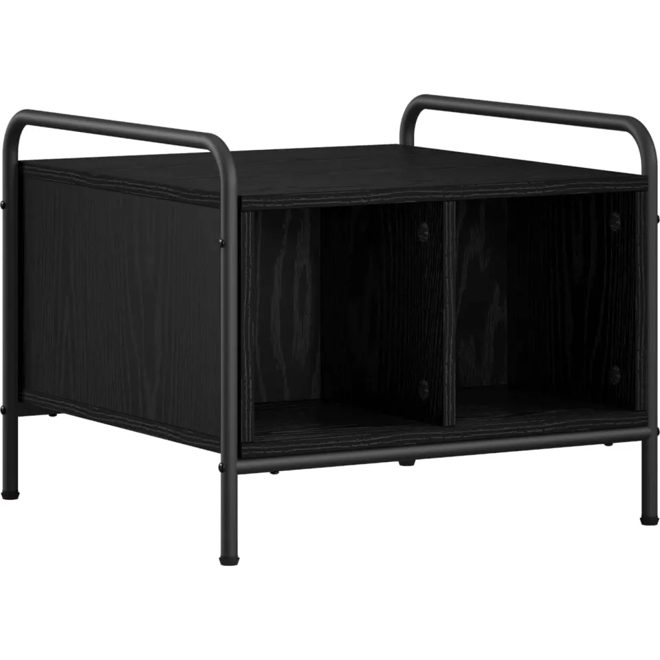 vidaXL Salontafel Zwart eiken 50 x 49 x 41 cm Bewerkt hout, foto 3