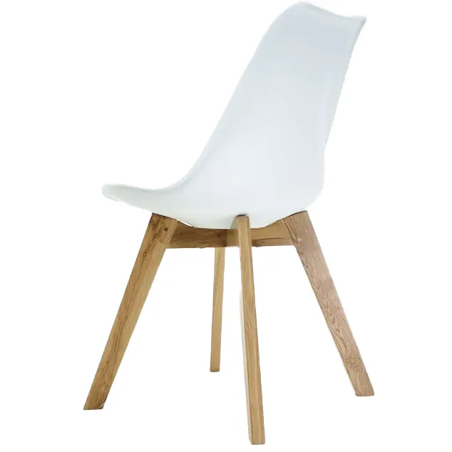 Essence Madera eetkamerstoel wit - houten onderstel, foto 3
