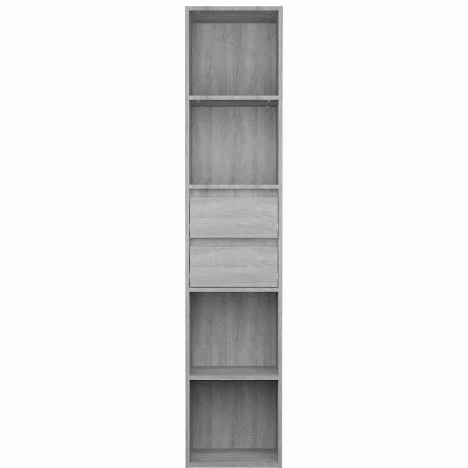 vidaXL Boekenkast 36x30x171 cm bewerkt hout grijs sonoma eikenkleurig