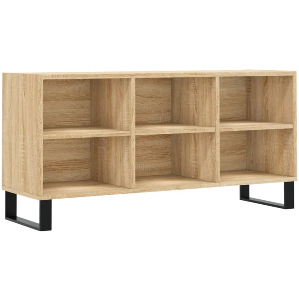 vidaXL Tv-meubel 103,5x30x50 cm bewerkt hout sonoma eikenkleurig, foto 3