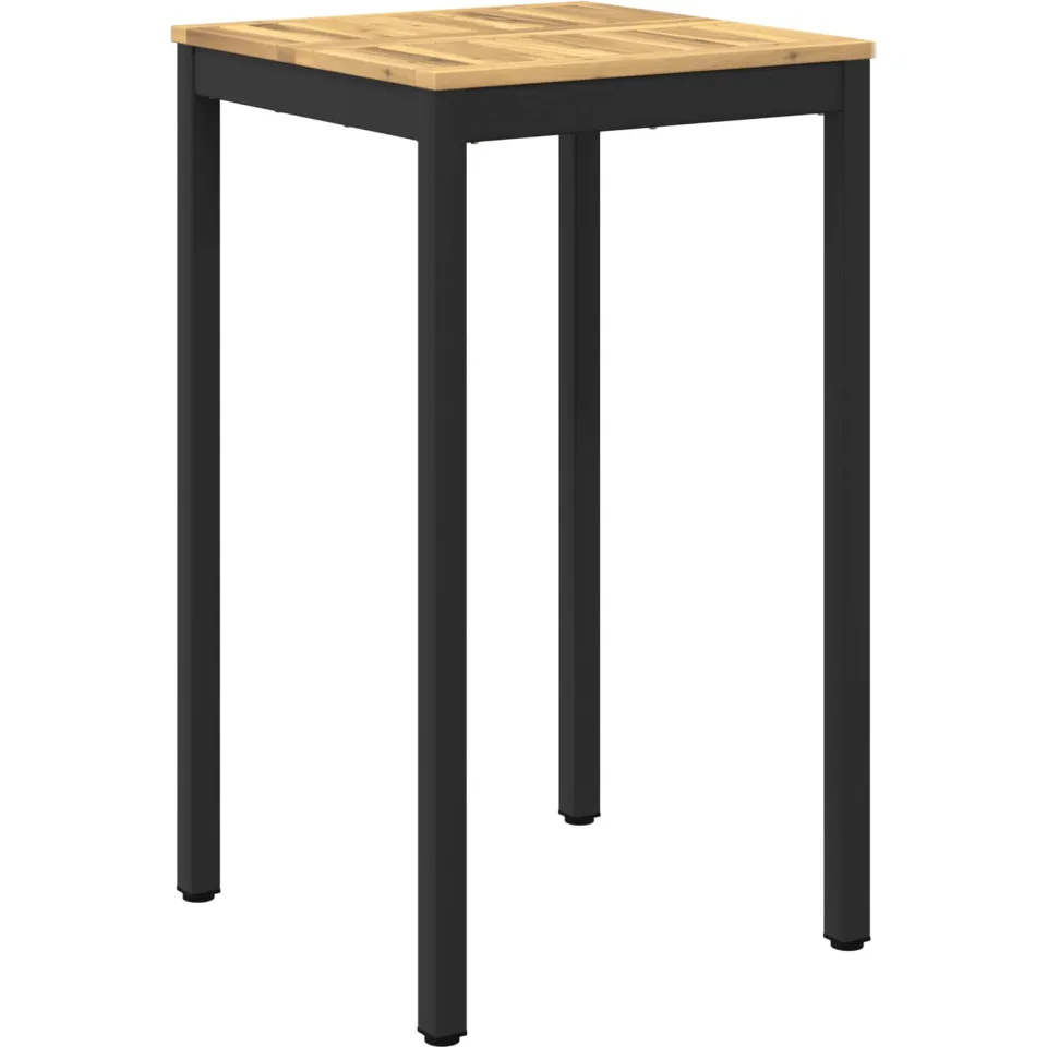 vidaXL Tuinbar Tafel NAARDEN Whitewash en zwart 60 x 60,5 x 105 cm, foto 3