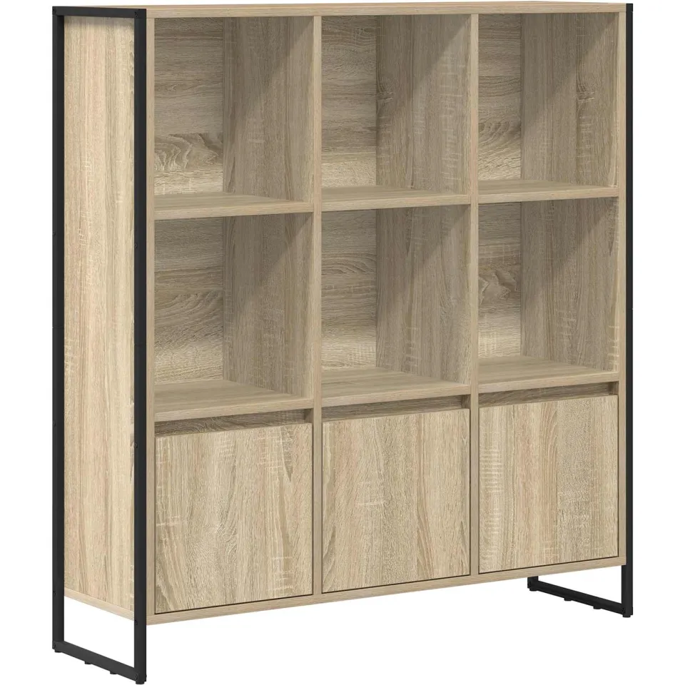 vidaXL Boekenkast 99,5 x 30 x 108 cm Bewerkt hout Sonoma bruin, foto 3