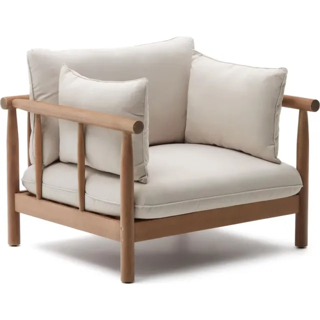 Kave Home Sacova tuinfauteuil beige