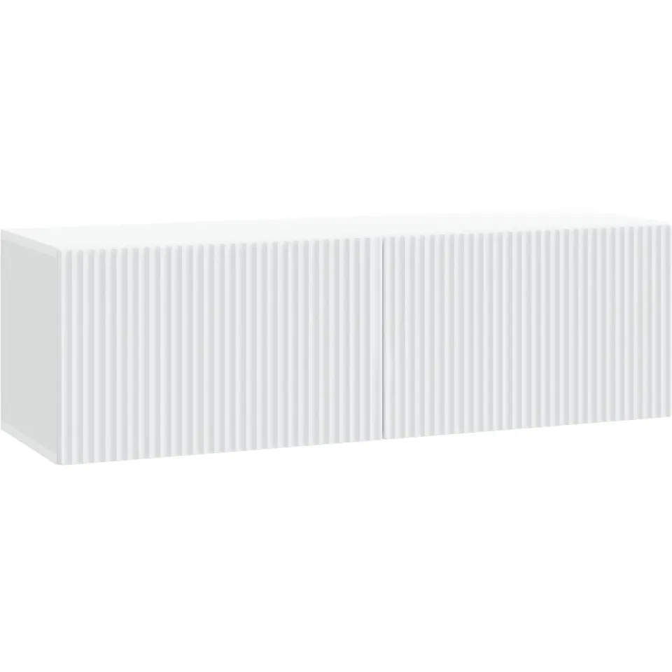 vidaXL Wandbeugel TV-kast Wit 98 x 31 x 30 cm Bewerkt hout