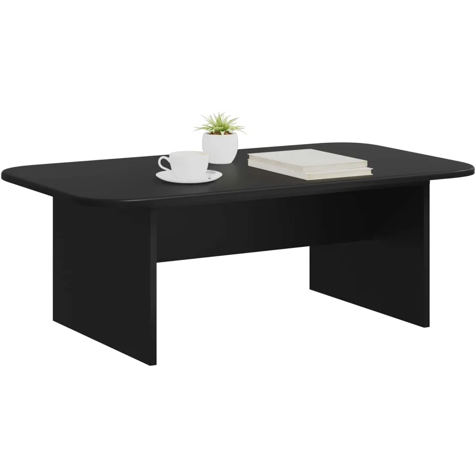 vidaXL Salontafel Zwart 93 x 53 x 33 cm Bewerkt hout