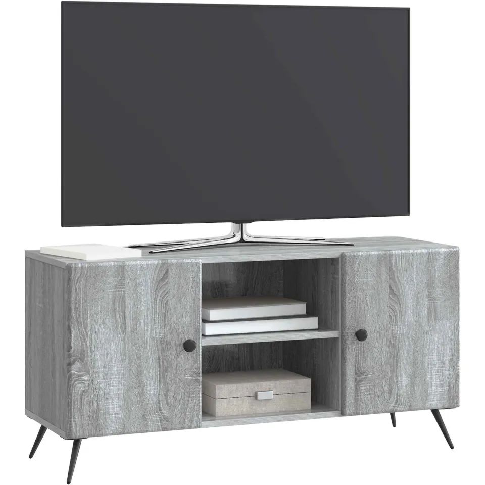 vidaXL TV-kast 102 x 34,5 x 50 cm Grijs sonoma Bewerkt hout