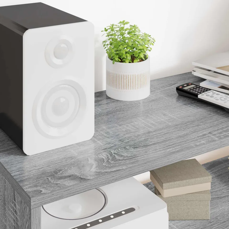 vidaXL TV-kast 100 x 30 x 40 cm Grijs Sonoma, foto 4