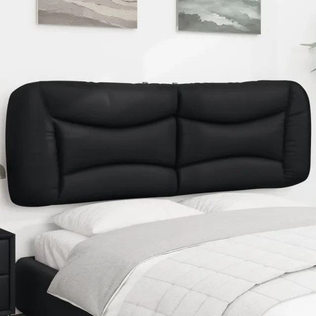 vidaXL Hoofdbordkussen "Hvar" 152 cm kunstleer zwart