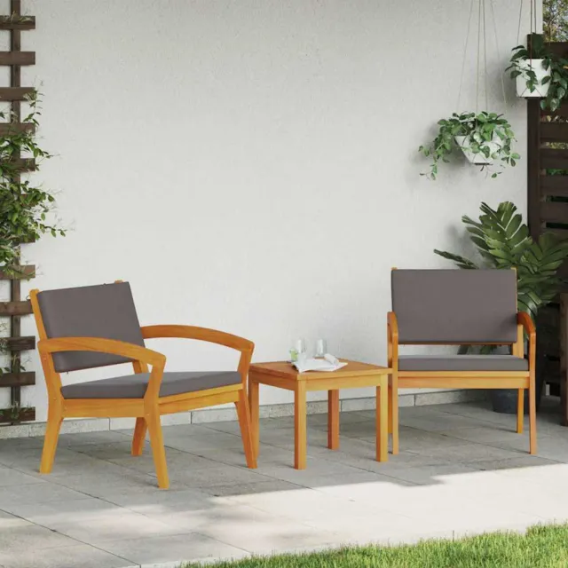 vidaXL Bistroset 3 st Bruin Polyester, foto 2