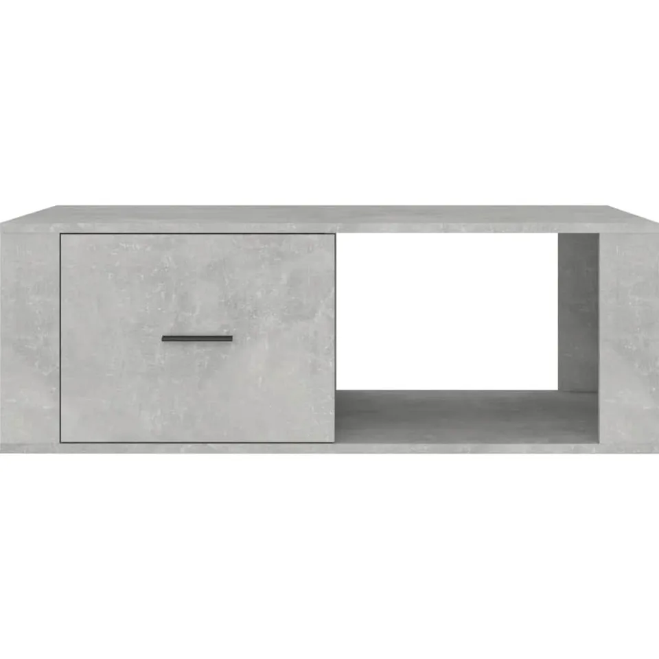 vidaXL Salontafel 100x50,5x35 cm bewerkt hout betongrijs