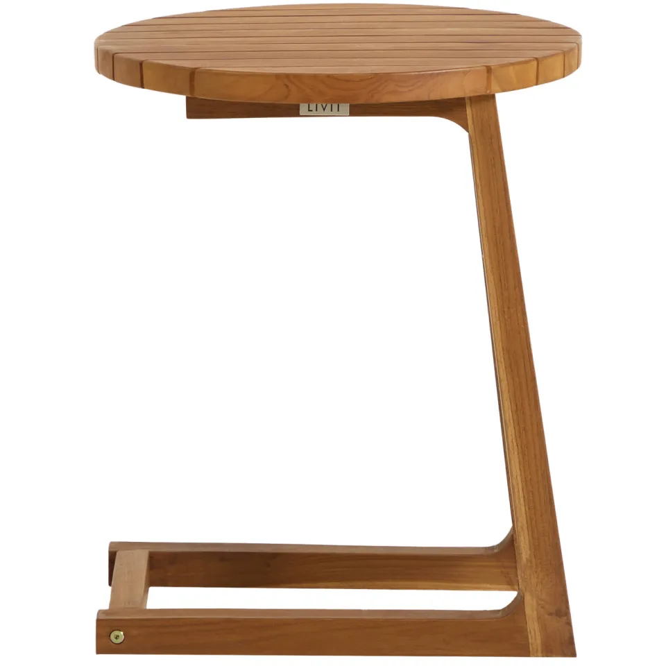 NOUS Garden teak bijzettafel Volta (Ø40 cm) Naturel