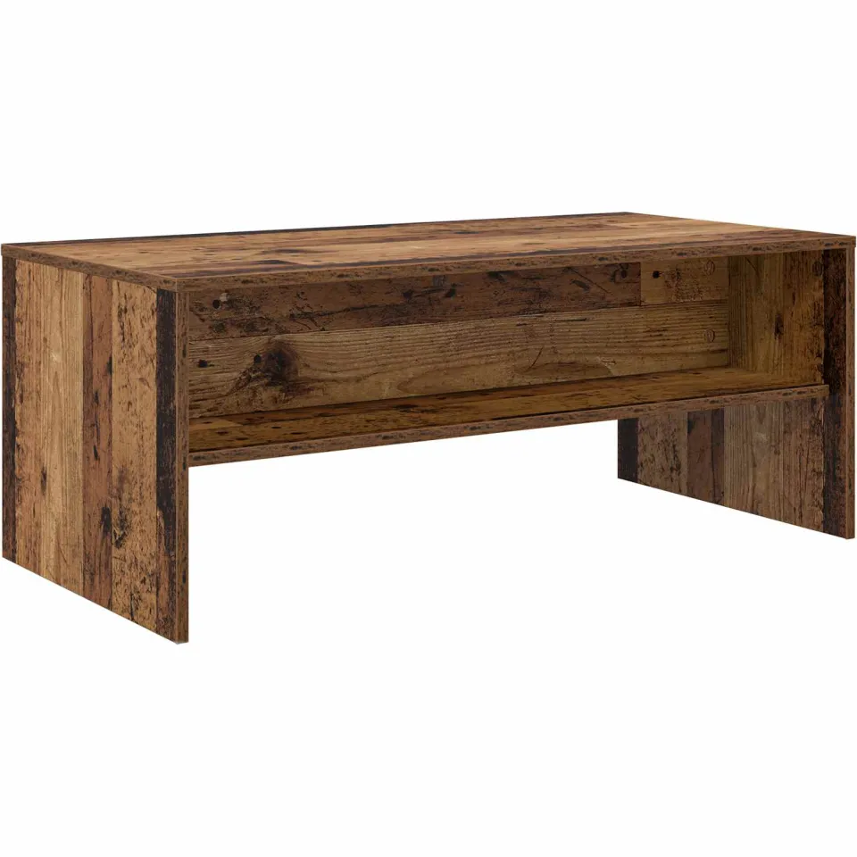 vidaXL Salontafel Oudhout 100 x 50 x 40 cm Bewerkt hout bruin, foto 3