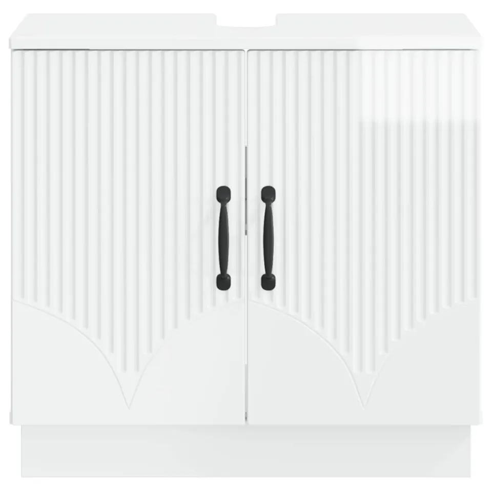 vidaXL Badkamer wastafelkast HOORN Hoogglans Wit 59,5 x 31,5 x 56 cm, foto 4