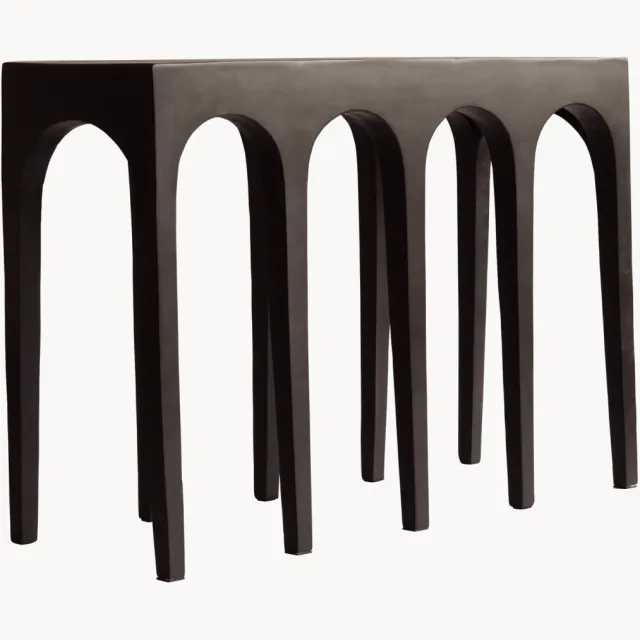 101 Copenhagen Handgemaakte consoletafel Bow bruin