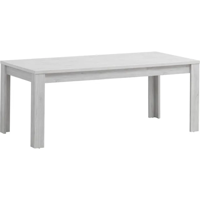 BELFURN Eetkamertafel 190x90cm Elvis decor witte eik