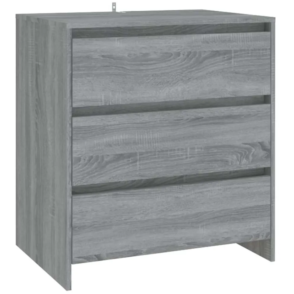 vidaXL 3 st Dressoirs bewerkt hout grijs sonoma eikenkleurig, foto 4