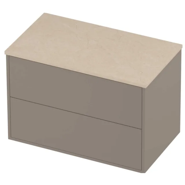 Proline Deck Badmeubelset Hardsteen Voor Grepen Symmetrisch 80x46x54 cm Sand Stone Clay Beige