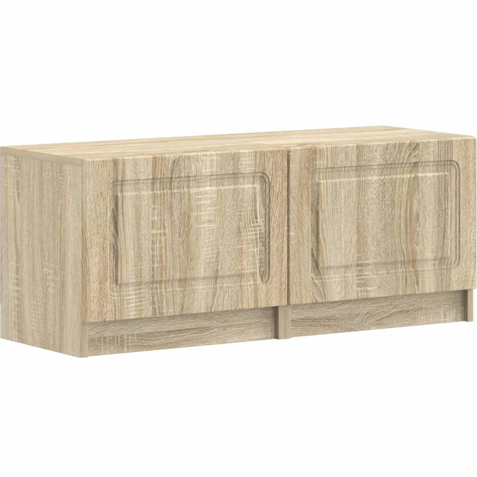 vidaXL LED tv-meubel UTRECHT 3 st Sonoma Eiken Bewerkt hout, foto 4