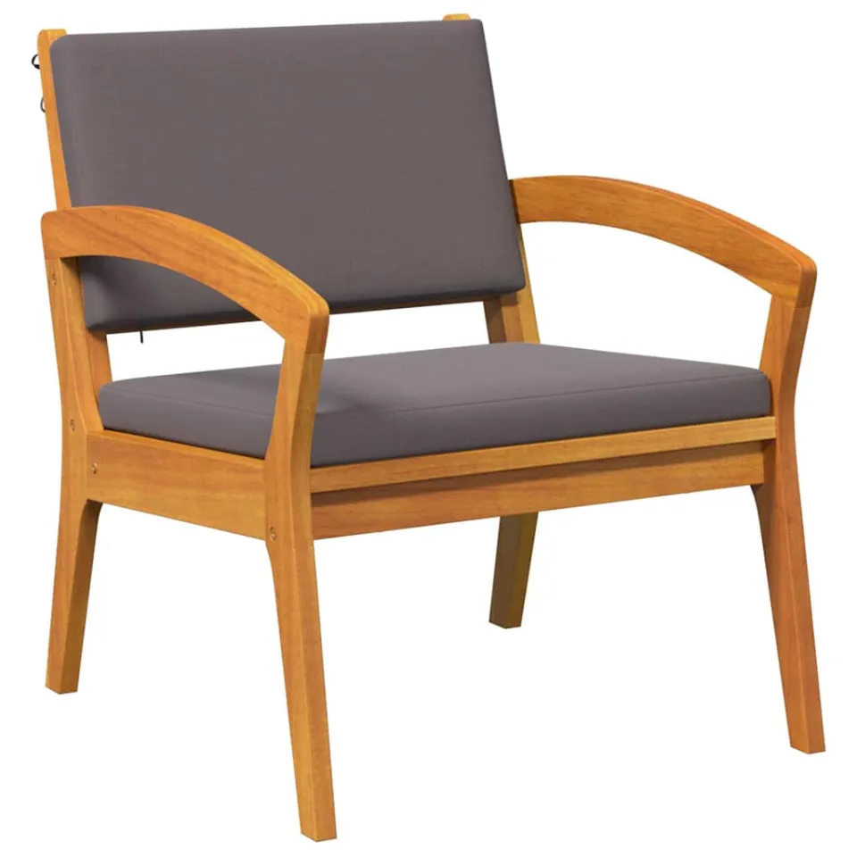 vidaXL Tuinstoel 2 st Olie naturel Massief Acaciahout, foto 4