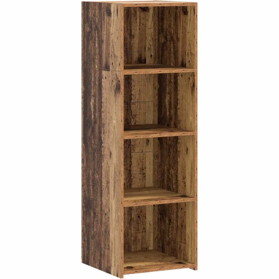 vidaXL Hoge kast Oud hout 40 x 41 x 124 cm Bewerkt hout bruin, foto 3