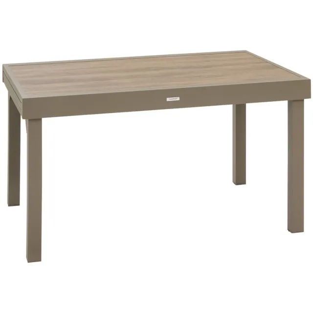 Hespéride Uitschuifbare tuintafel voor 10 personen van aluminium en glas PIAZZA cafe