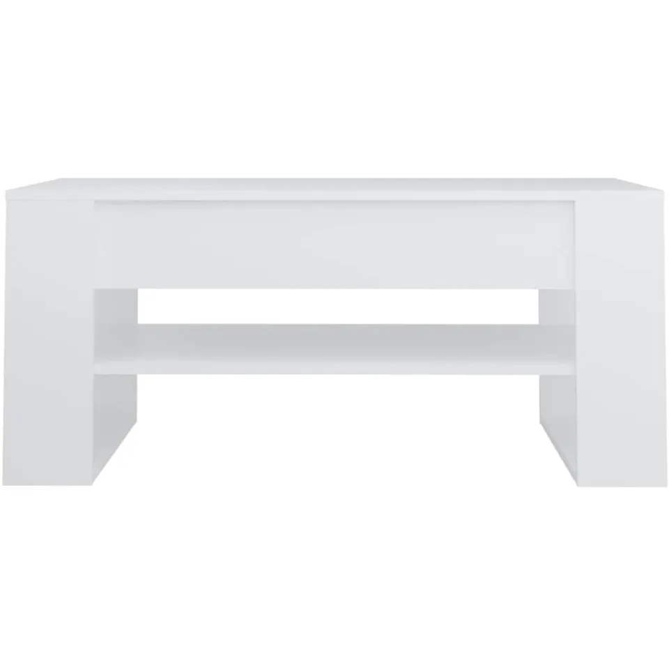 vidaXL Salontafel 102x55x45 cm bewerkt hout wit, foto 4