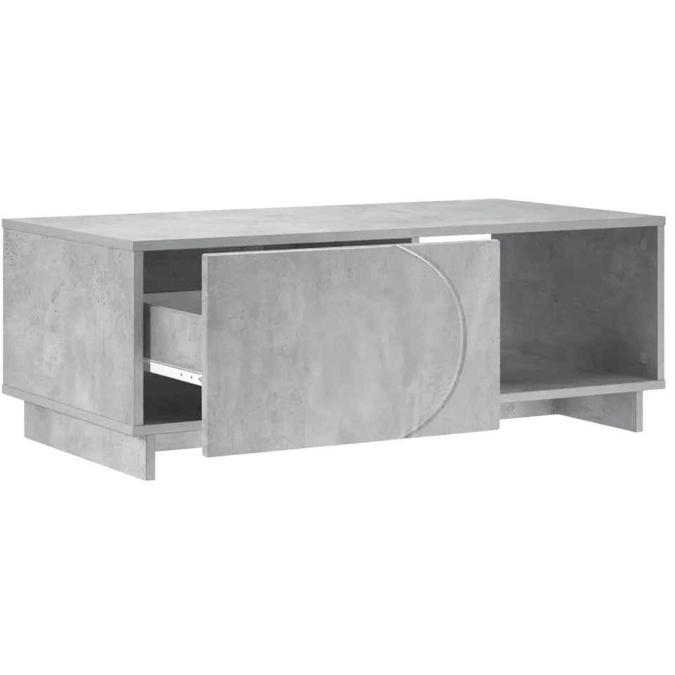 vidaXL Salontafel Betongrijs 95 x 50,5 x 35 cm Bewerkt hout