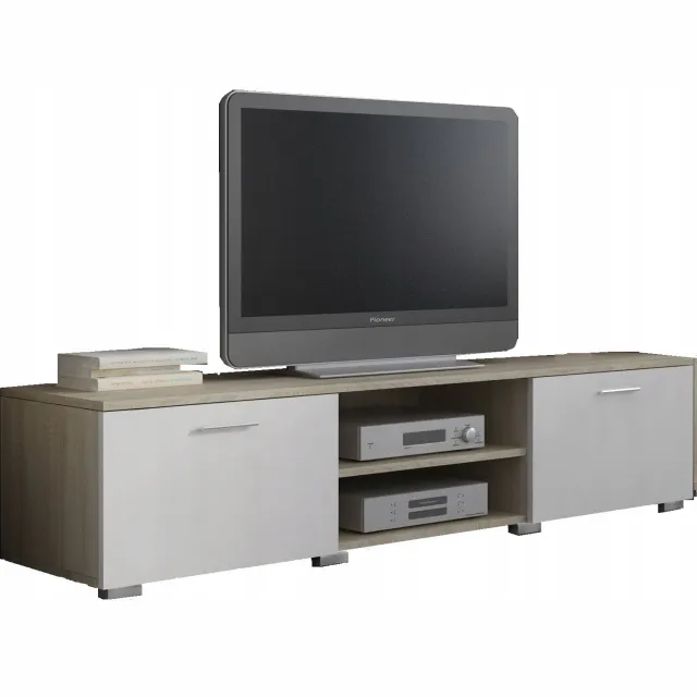 Per La Vita Roma - Tv-meubel - 150 cm - Sonoma-eiken - Witte fronten Sonoma-eiken;Wit