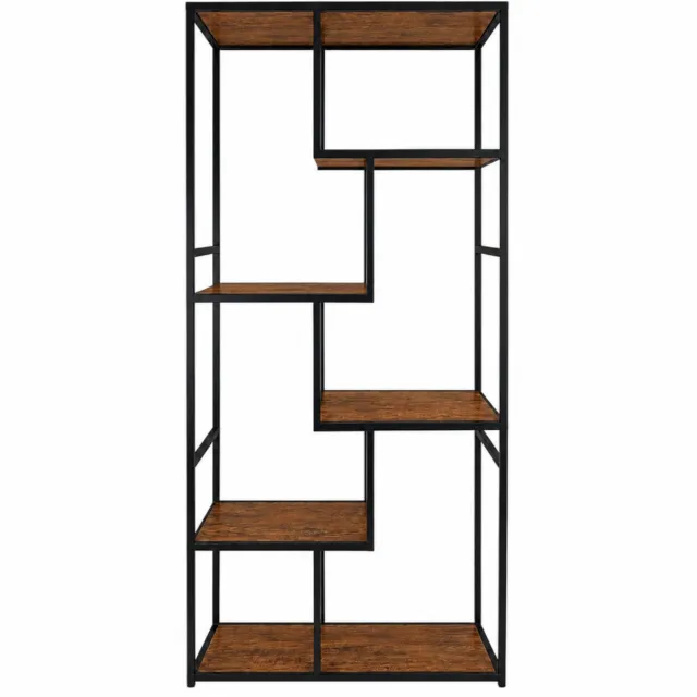 BEGRYF Boekenkast - Rustiek bruin/zwart - Metaal - 75x30x155 cm