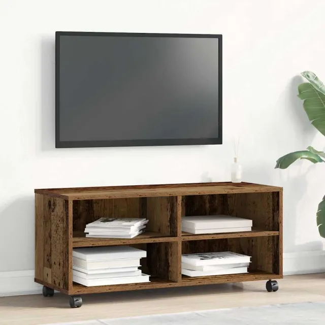 vidaXL TV-kast 90 x 35 x 40,5 cm Bruin Bewerkt hout