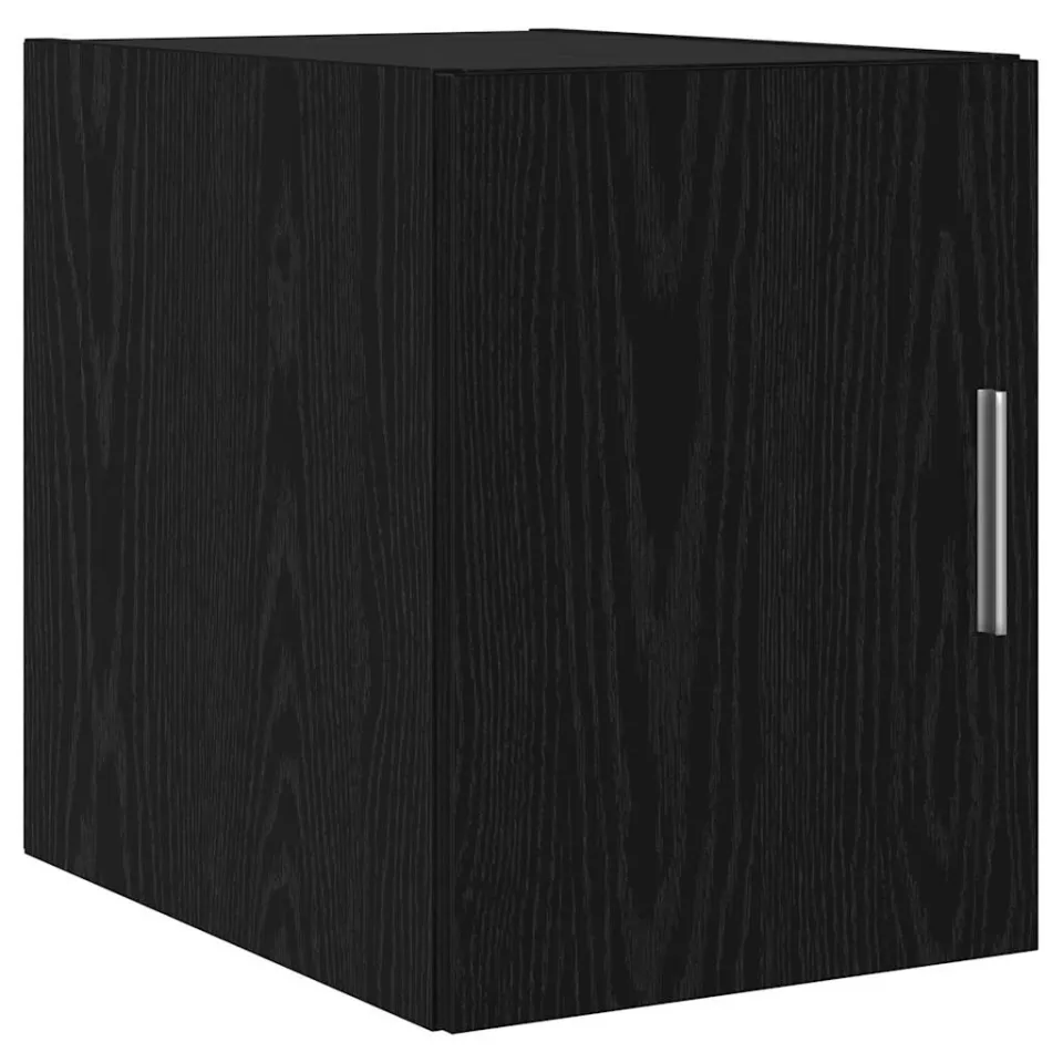 vidaXL Wandkast Zwart Eiken 30 x 42,5 x 39,5 cm Bewerkt hout, foto 3