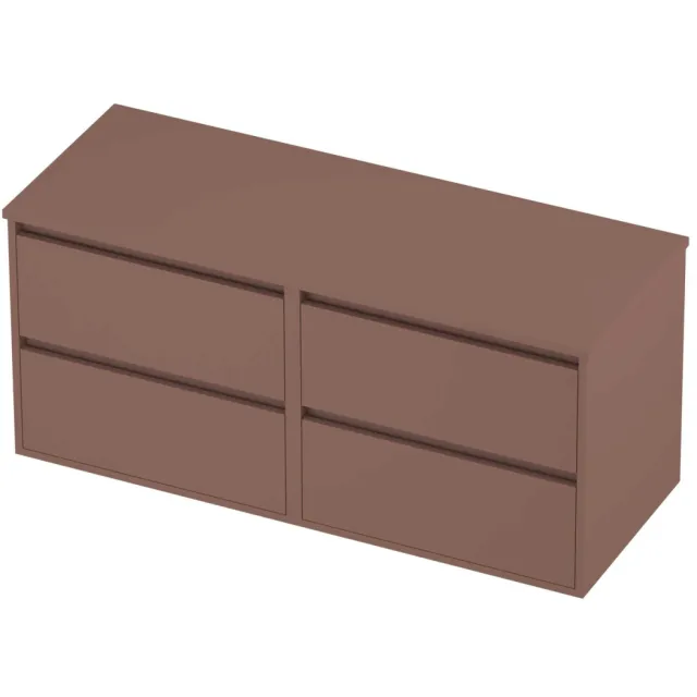 Proline Deck Badmeubelset Greeploos Symmetrisch Kader 120x46x54 cm Beauty Blush Rosé Goud