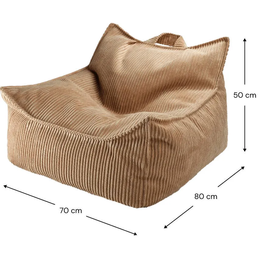 Wigiwama Toffee Zitzak en Voetenbank Set